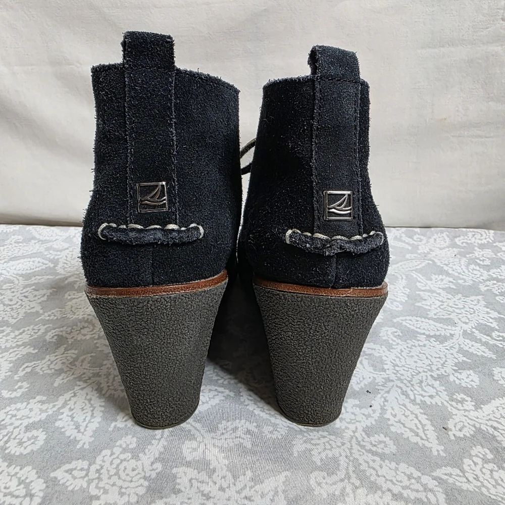Sperry Top Sider Womens Black Wedges Size 7 - Picture 5 of 9